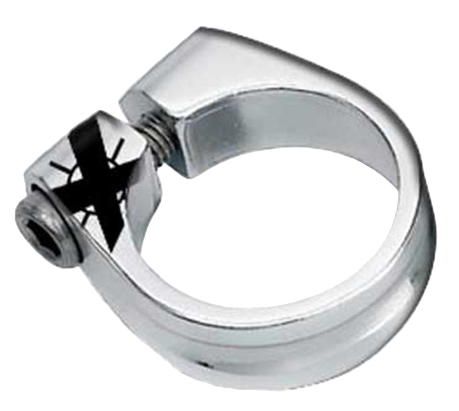X-Tech Silver Seatpost Clamp