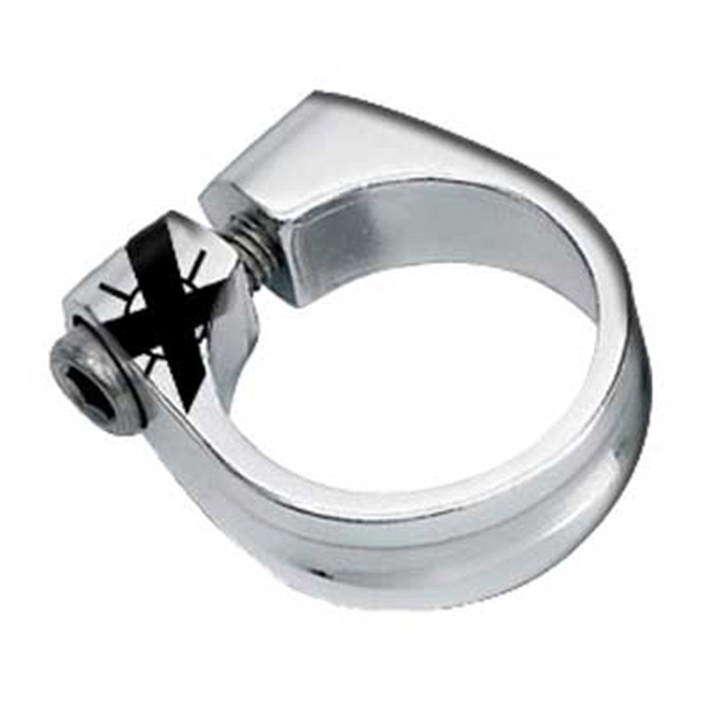 X-Tech Seatpost Clamp Silver for Carbon Frame