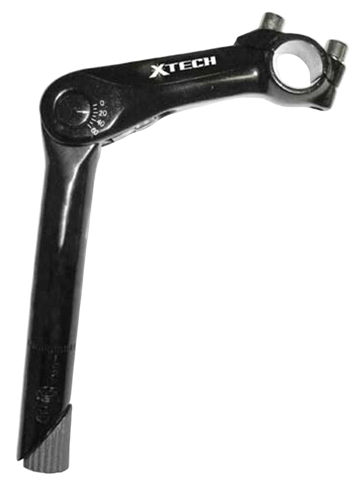 X-Tech Adjustable Quill Stem 1" x 25.4mm - Black