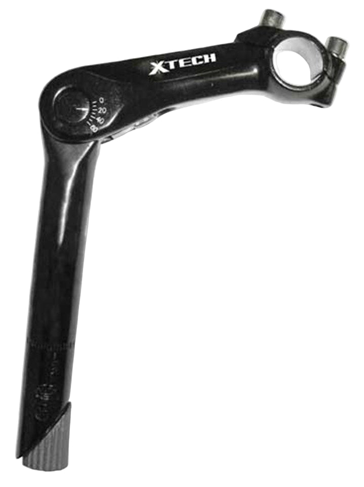 X-Tech Adjustable Quill Stem 1-1/8" x 25.4mm - 110mm Silver