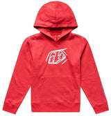 Troy Lee Designs Badge Youth Pullover Scarlet FRONT