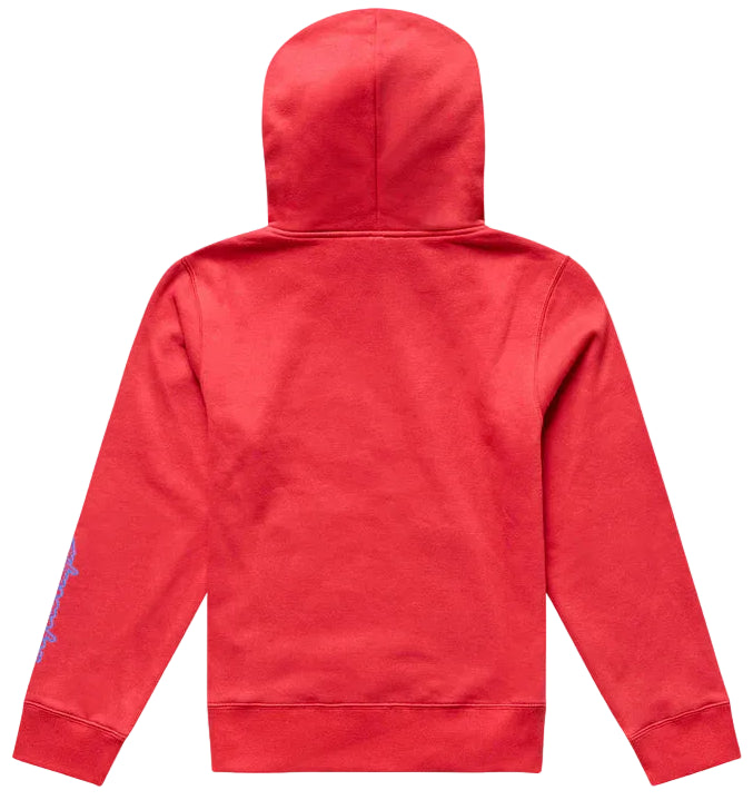 Troy Lee Designs Badge Youth Pullover Scarlet BACK