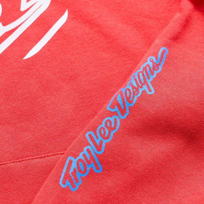 Troy Lee Designs Badge Youth Pullover Scarlet DETAILS