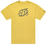 Troy Lee Designs Badge Youth Short Sleeve Tee Butter FRONT