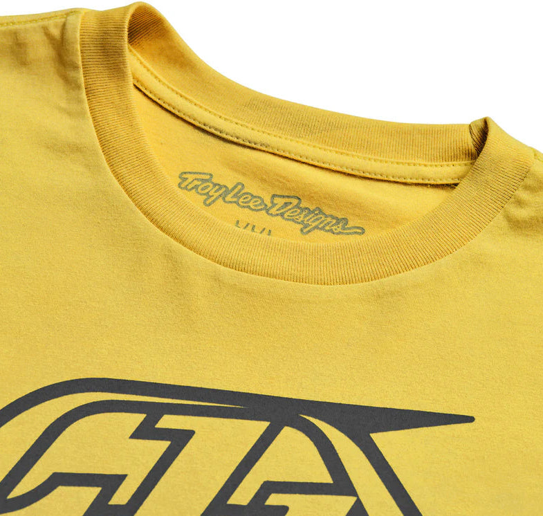 Troy Lee Designs Badge Youth Short Sleeve Tee Butter DETAILS