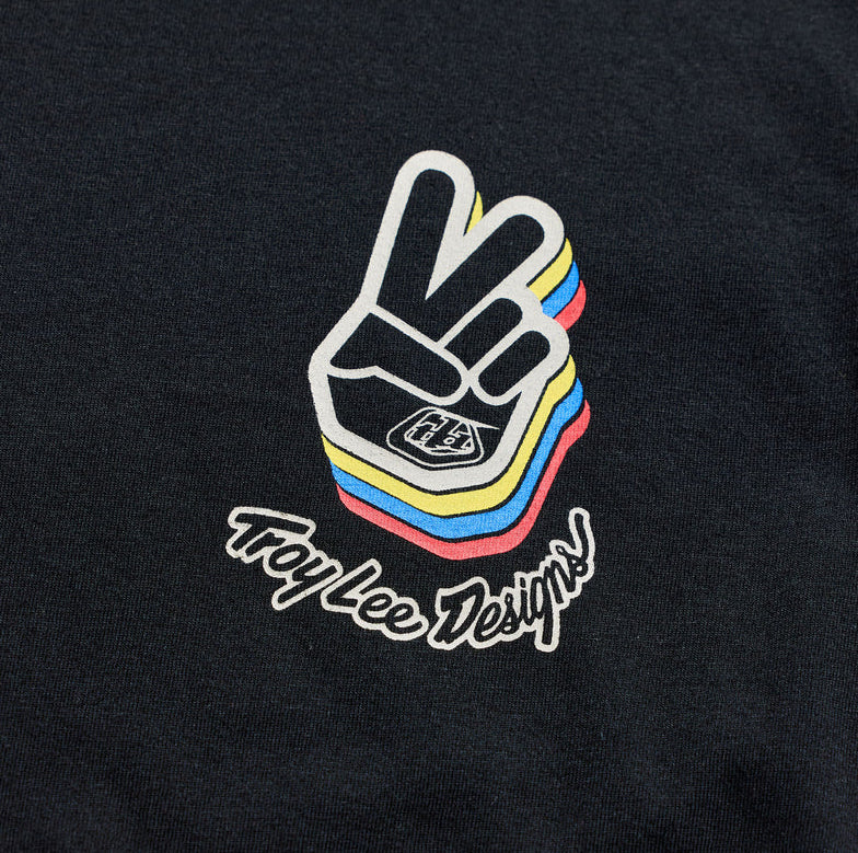 Troy Lee Designs Deuces Youth Short Sleeve Tee Black DETAILS
