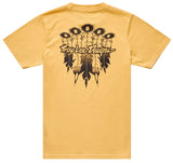 Troy Lee Designs Feathers Youth Short Sleeve Tee Bleached Melon BACK