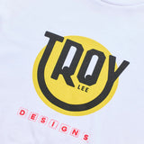 Troy Lee Designs Happy Dayz Youth Short Sleeve Tee White DETAILS