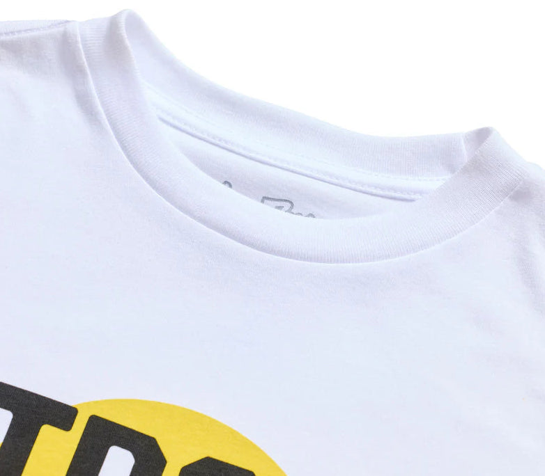Troy Lee Designs Happy Dayz Youth Short Sleeve Tee White DETAILS