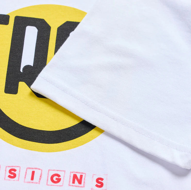 Troy Lee Designs Happy Dayz Youth Short Sleeve Tee White DETAILS