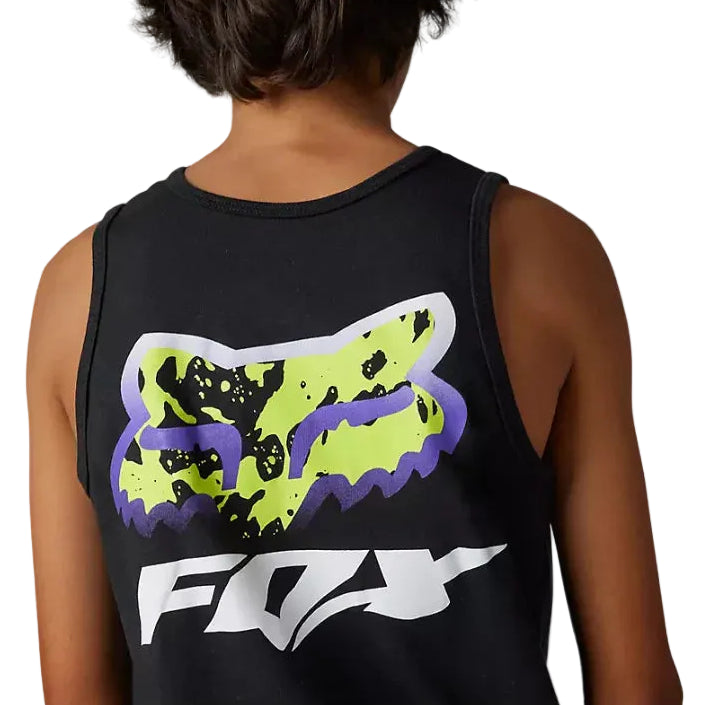 Fox YOUTH MORPHIC TANK Black  DETAILS
