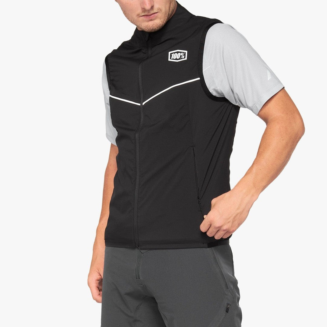 100 Percent CORRIDOR Stretch Vest Black