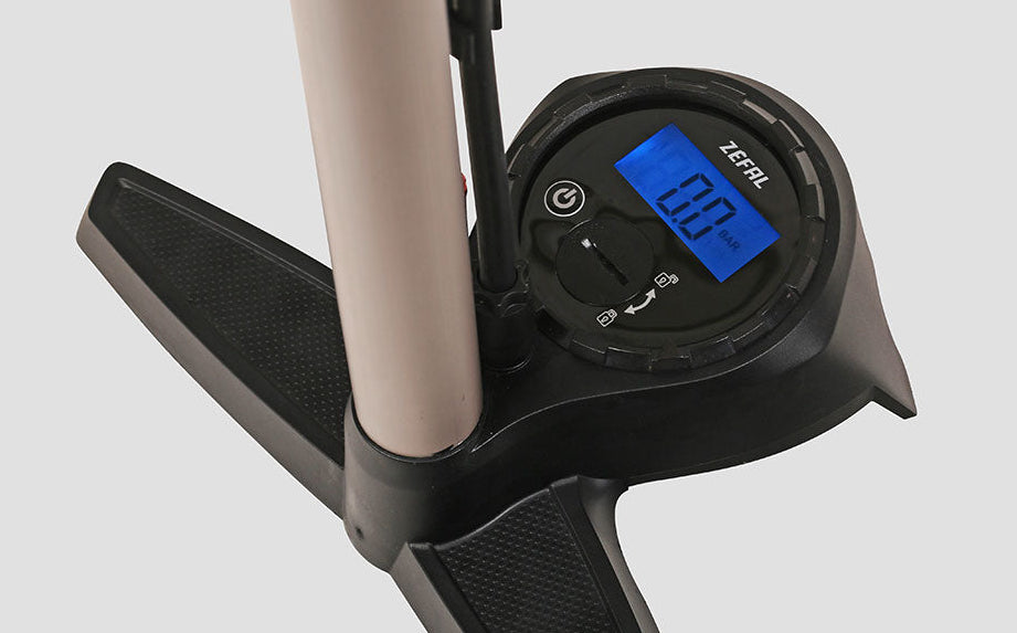 Zefal Profil Max FP65 Z-Switch Floor Pump - Silver
