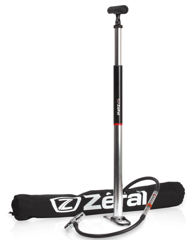 Zefal Profil Travel Floor Pump Silver/Black