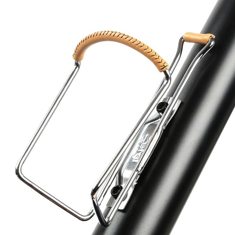 Zefal Vintage Silver-Brown Bottle Cage