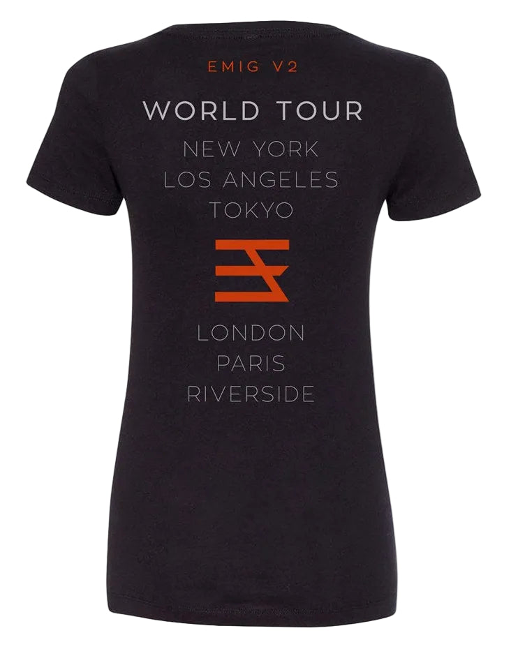 ODI Emig Zeppelin Womens Tee Black BACK