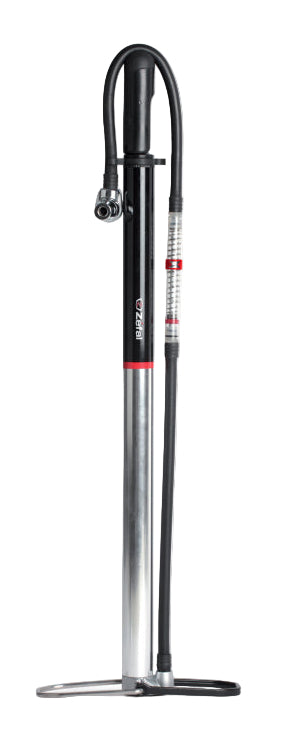 Zefal Profil Travel Floor Pump Silver/Black