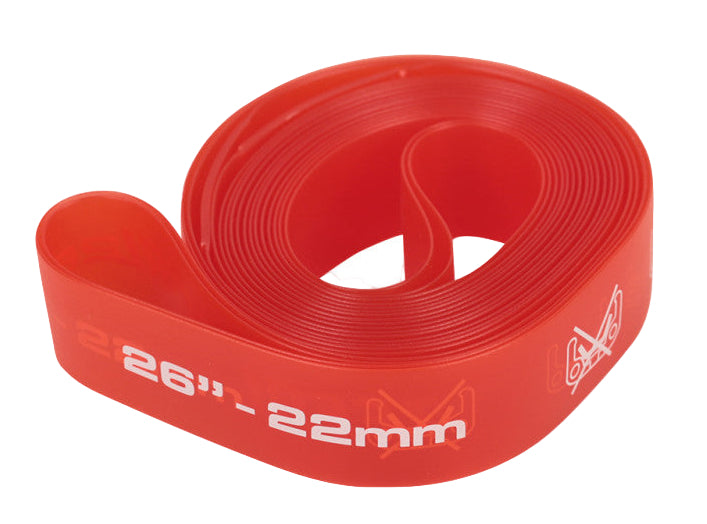 Zefal Soft Rim Tapes 22mm 26" Red - 2 Pack