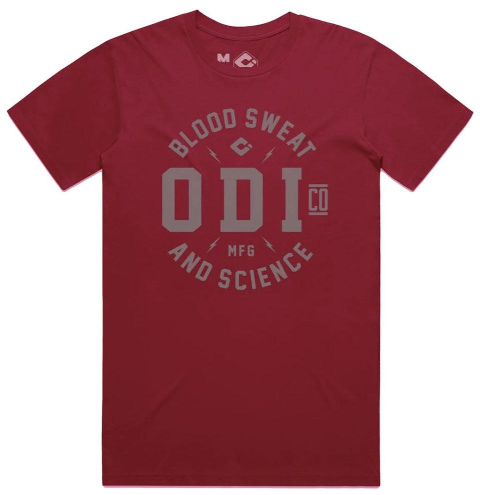 ODI Token Tee Maroon / Grey