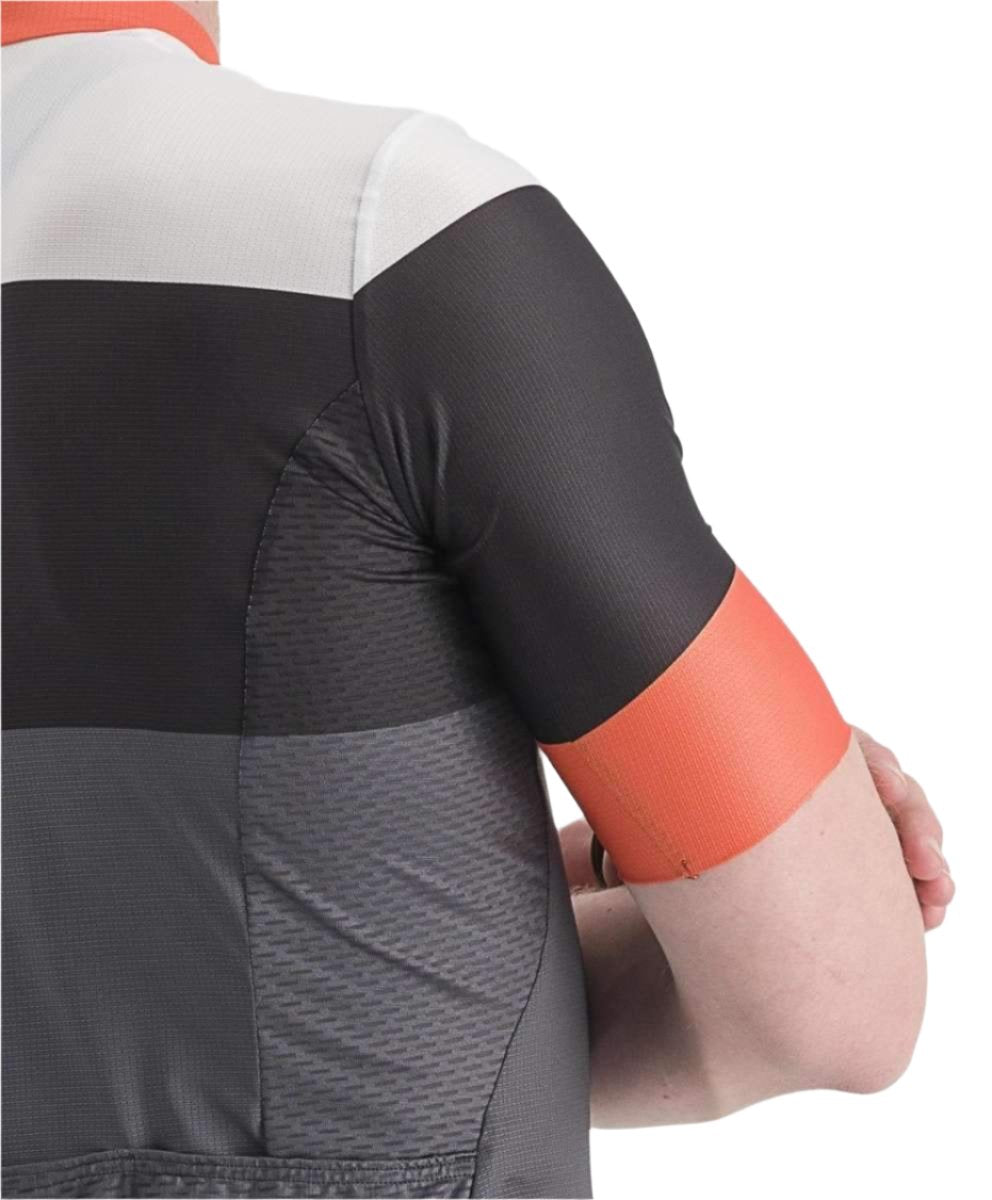 CASTELLI SEZIONE JERSEY DARK GRAY/BLACK-SCARLET IBIS SLEEVE