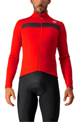 CASTELLI PURO 3 JERSEY FULL ZIP RED/BLACK REFLEX FRONT