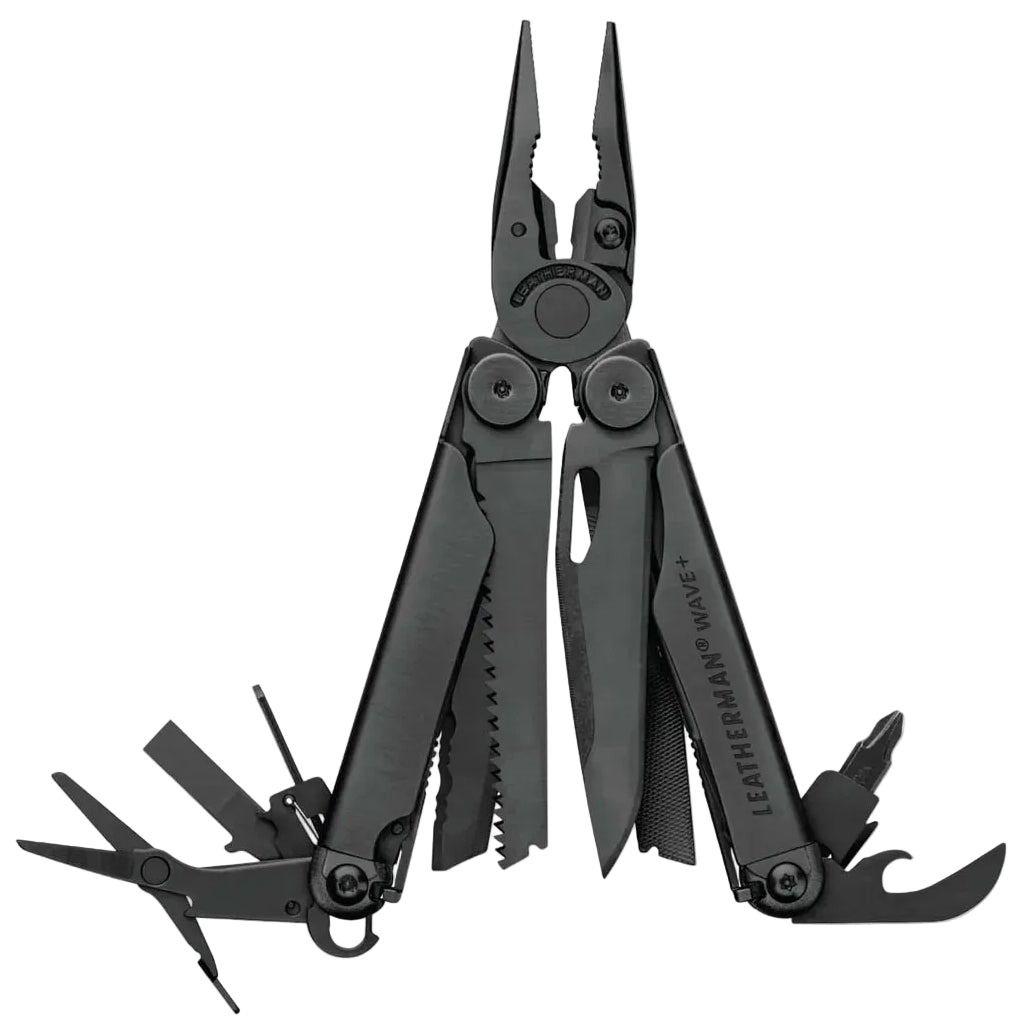 Leatherman Wave Plus Stainless Steel Multitool Black Molle Sheath