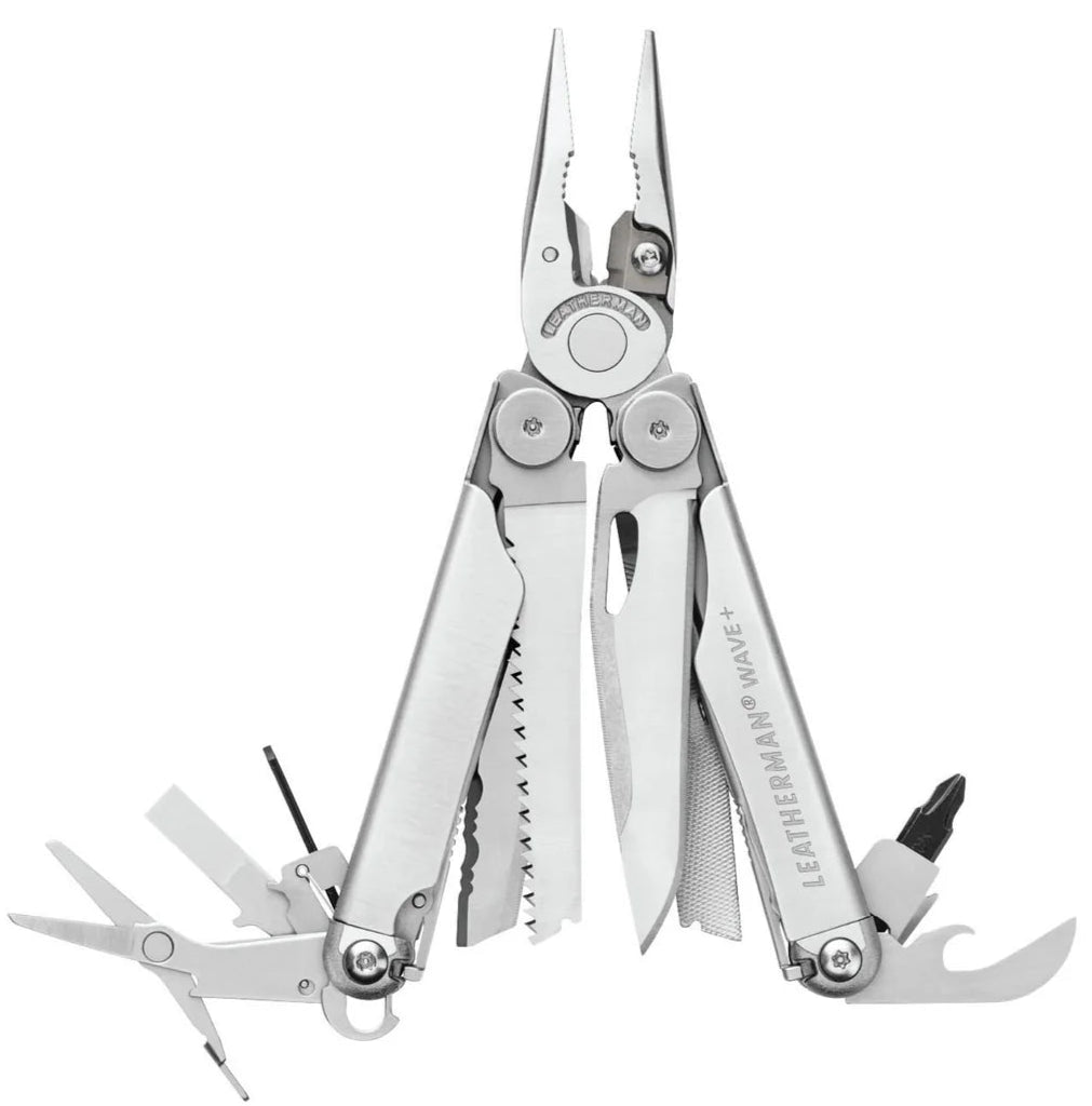 Leatherman Wave Plus Stainless Steel Multitool with Nylon Sheath