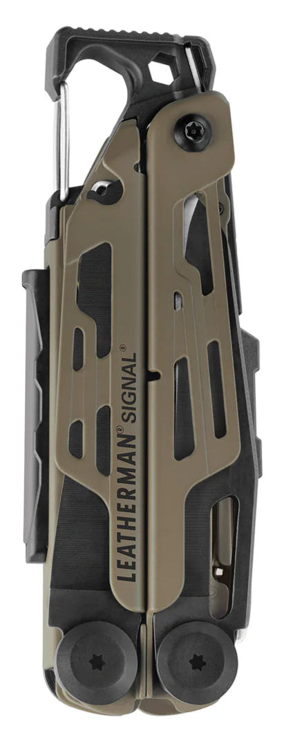 Leatherman Signal Multi-Tool with Black Nylon Sheath - Coyote