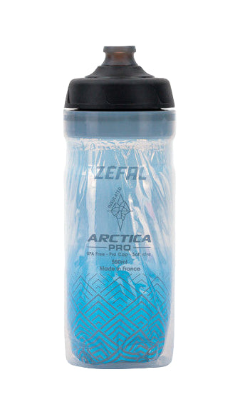 Zefal Artcica Pro 55 Insulated Bottle - Silver/Blue