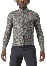 CASTELLI UNLIMITED THERMAL JERSEY NICKEL GRAY/DARK GRAY FRONT FACING MODEL