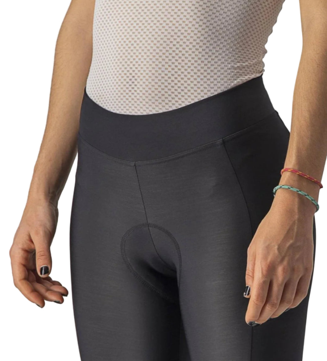 CASTELLI VELOCISSIMA THERMAL KNICKER BLACK/BLACK REFLEX SIDE FACING MODEL