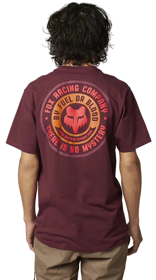 Fox MYSTICKS Short Sleeve  PREMIUM TEE DrkMar BACK FACING MODEL