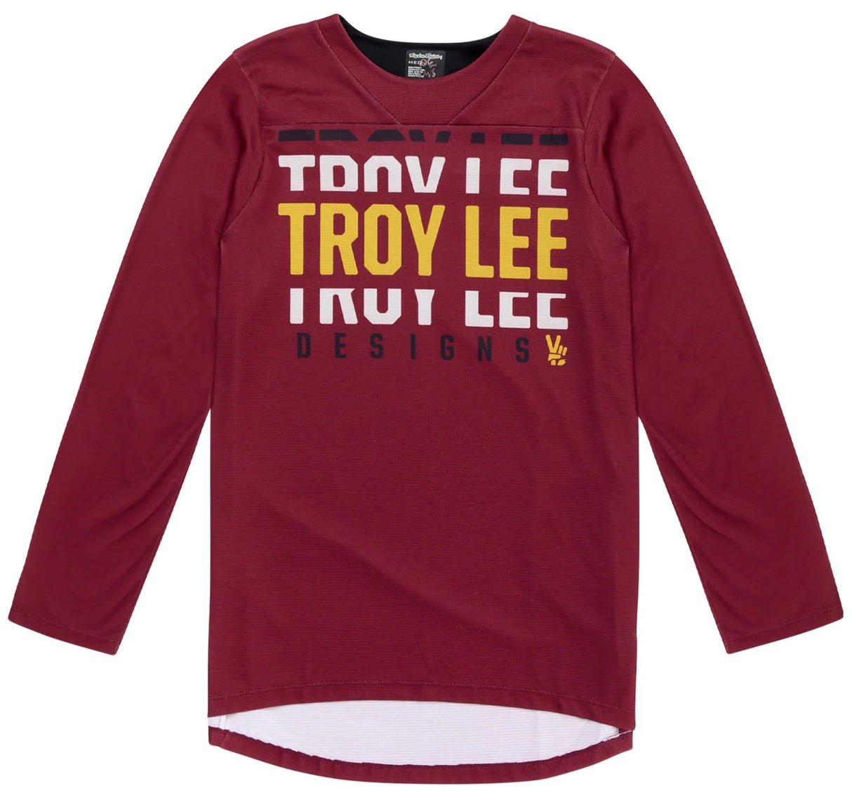 Troy Lee Designs RUCKUS 3/4 JERSEY SPUN OXBLOOD FRONT