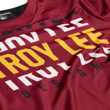 Troy Lee Designs RUCKUS 3/4 JERSEY SPUN OXBLOOD FRONT PRINT