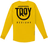 Troy Lee Designs RUCKUS LONG SLEEVE RIDE TEE EYEZ SAFRON BACK