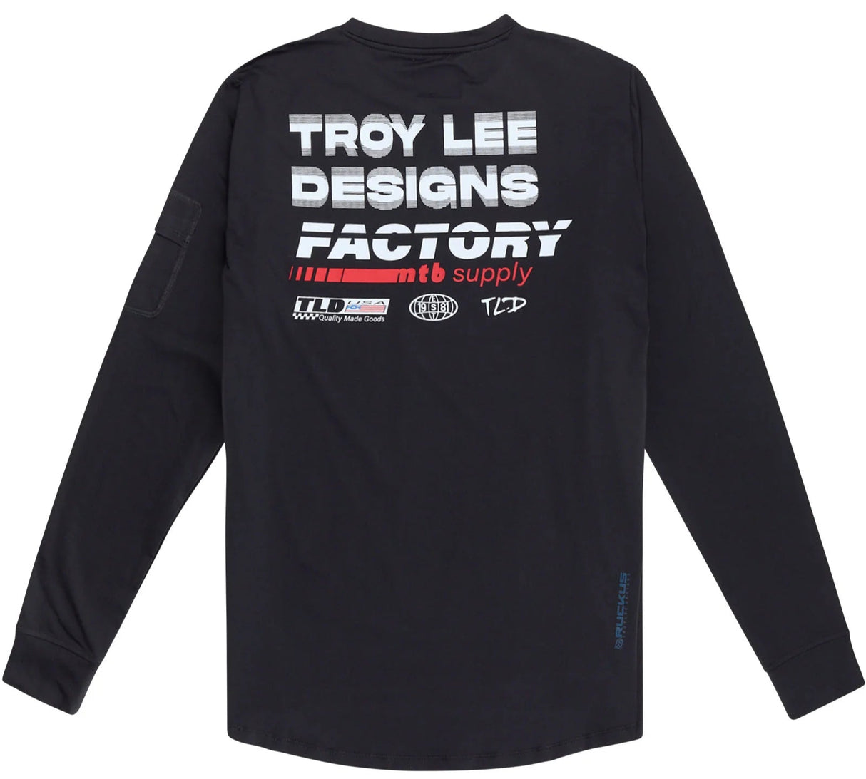 Troy Lee Designs RUCKUS LONG SLEEVE RIDE TEE FACTORY CARBON BACK