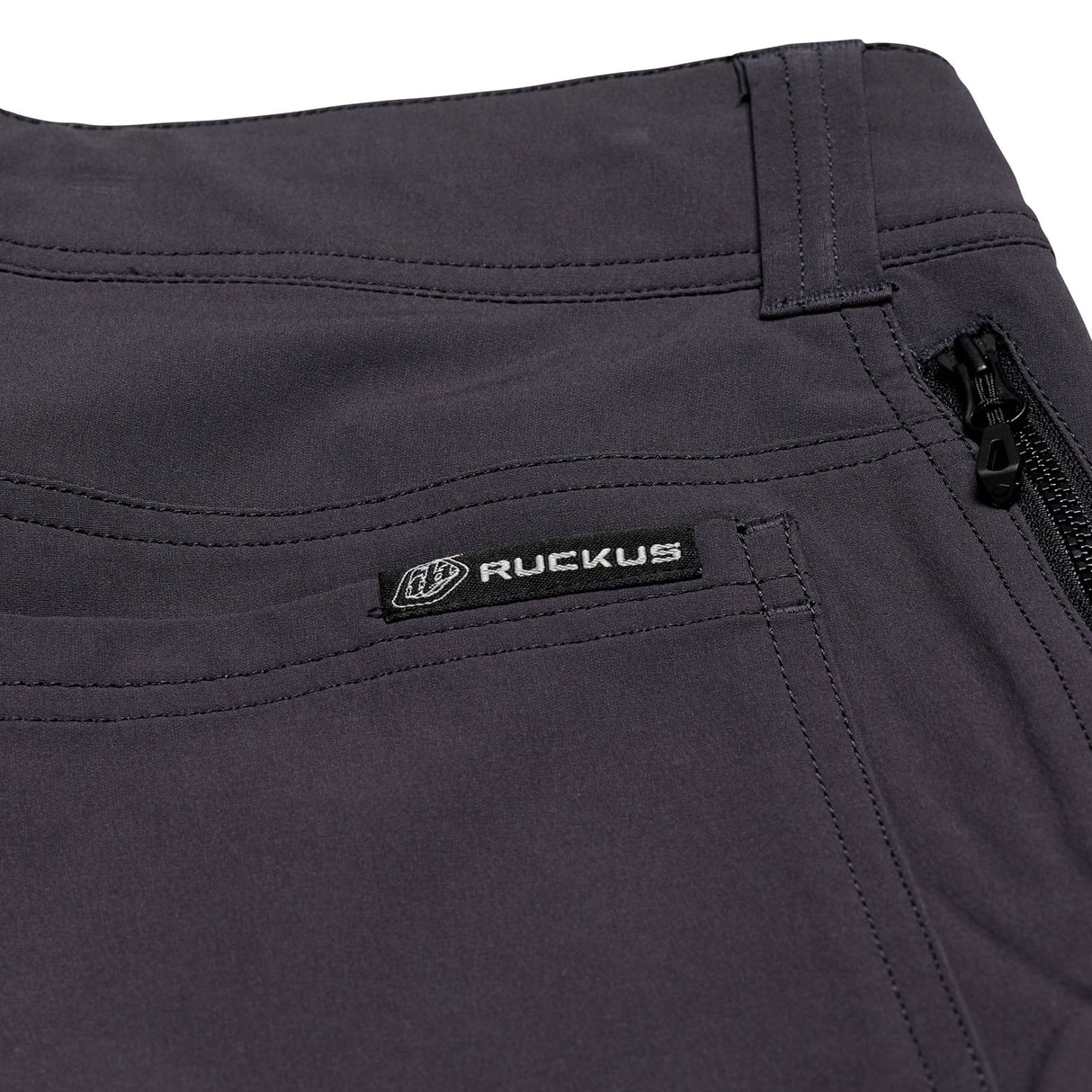 Troy Lee Designs RUCKUS LONG TRAVEL PANT MONO CARBON BACK DETAIL