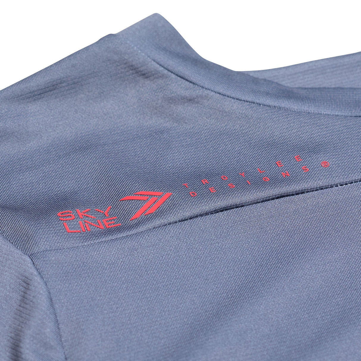Troy Lee Designs SKYLINE LS JERSEY MONO STEEL BLUE DETAIL