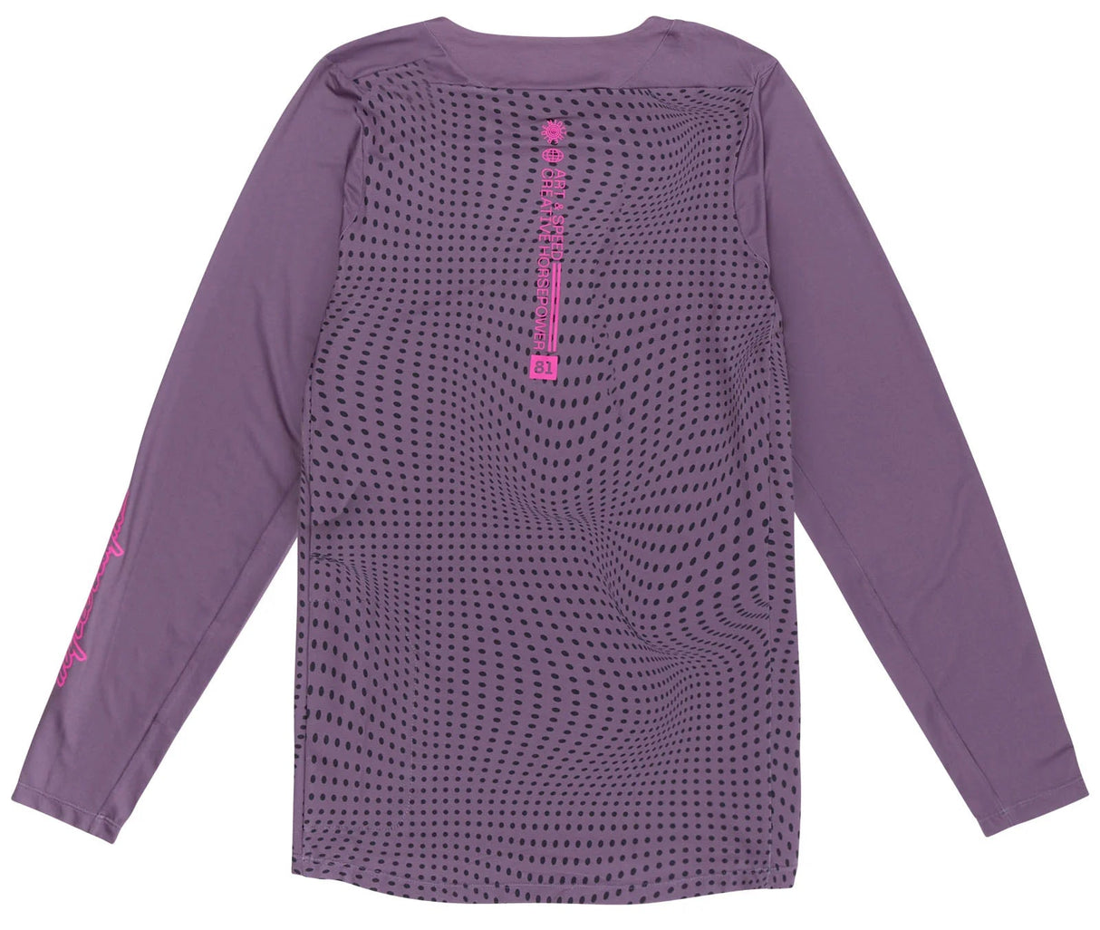 Troy Lee Designs SKYLINE LS JERSEY RADIOSCAPE DEEP PURP BACK