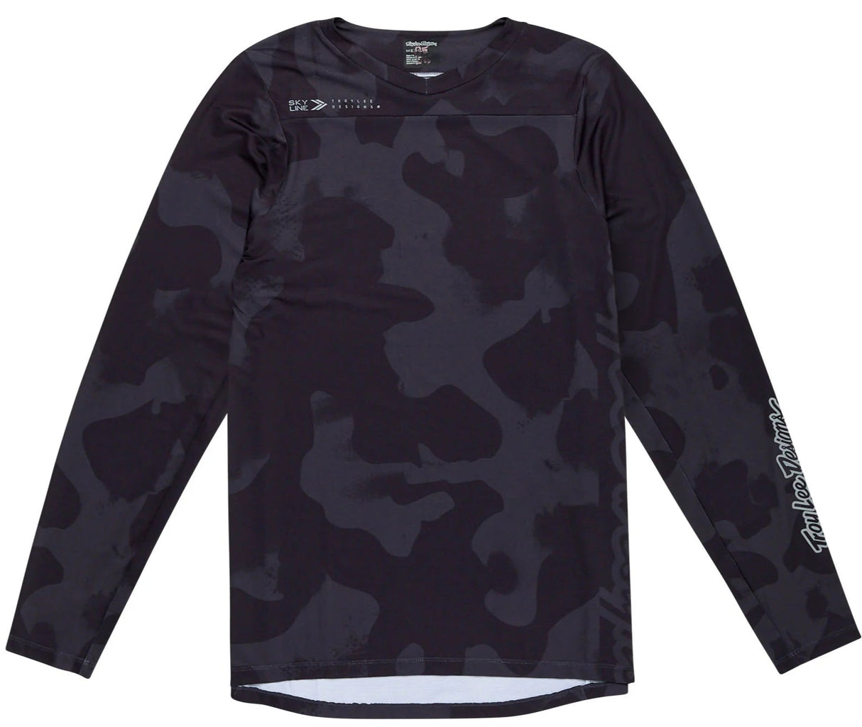 Troy Lee Designs SKYLINE LS JERSEY SCRUBLAND BLACK FRONT