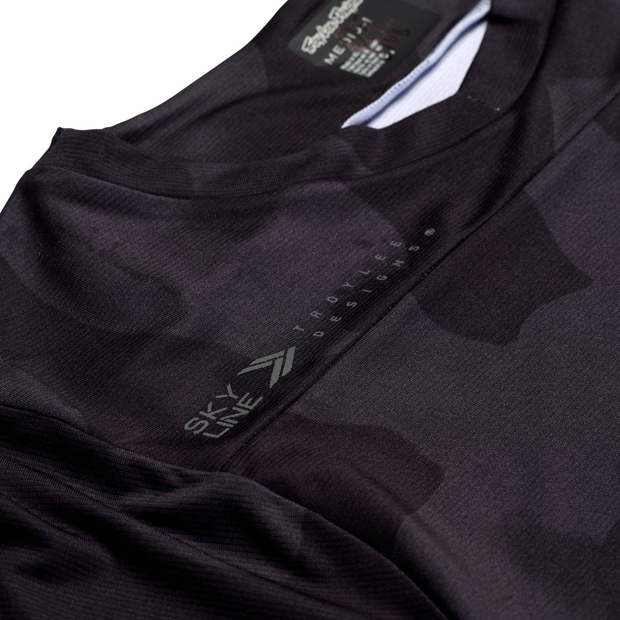 Troy Lee Designs SKYLINE LS JERSEY SCRUBLAND BLACK DETAIL