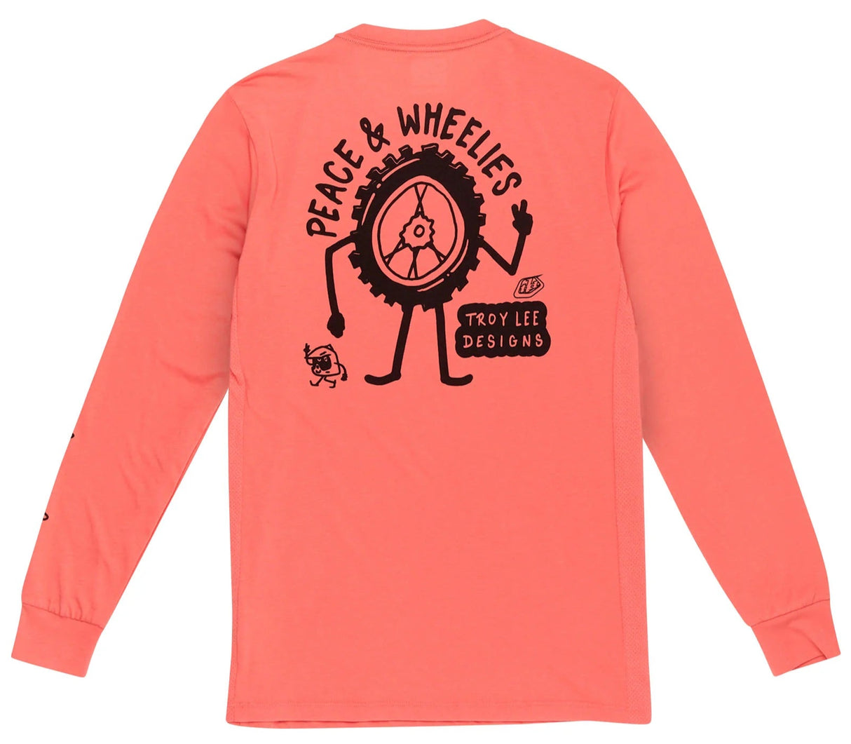 Troy Lee Designs SKYLINE LONG SLEEVE RIDE TEE P&W MELON BACK