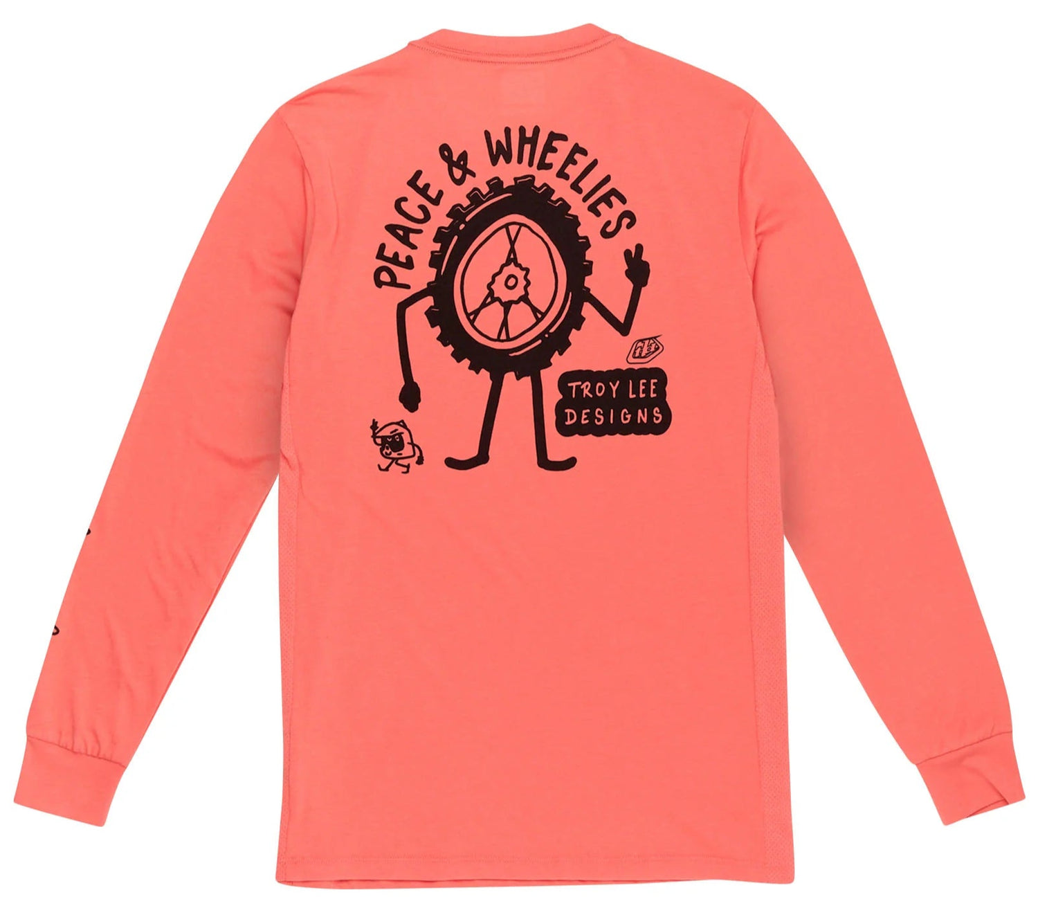 Troy Lee Designs SKYLINE LONG SLEEVE RIDE TEE P&W MELON BACK