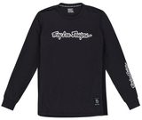 Troy Lee Designs SKYLINE LONG SLEEVE RIDE TEE SIGNATURE BLACK FRONT