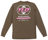 Troy Lee Designs SKYLINE LONG SLEEVE RIDE TEE WORLDWIDE CAPER BACK