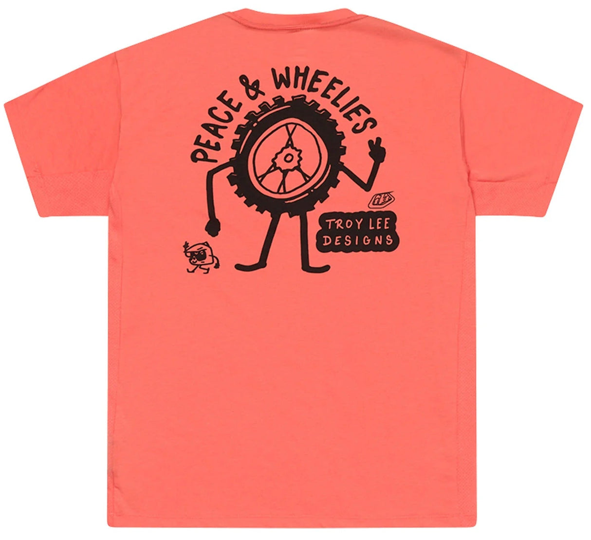 Troy Lee Designs SKYLINE SHORT SLEEVE RIDE TEE P&W MELON BACK