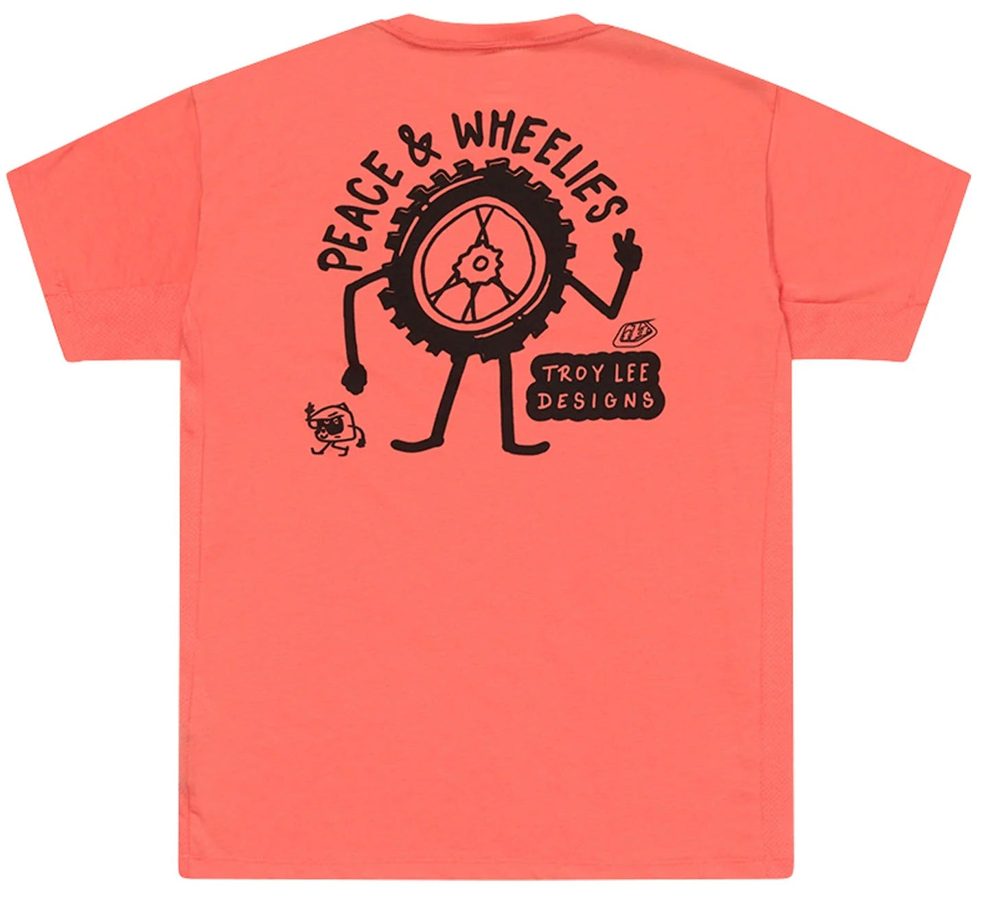 Troy Lee Designs SKYLINE SHORT SLEEVE RIDE TEE P&W MELON BACK