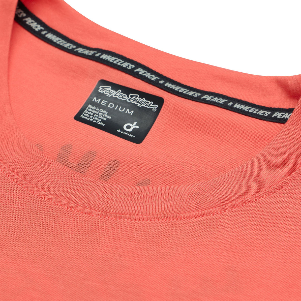 Troy Lee Designs SKYLINE SHORT SLEEVE RIDE TEE P&W MELON DETAILS