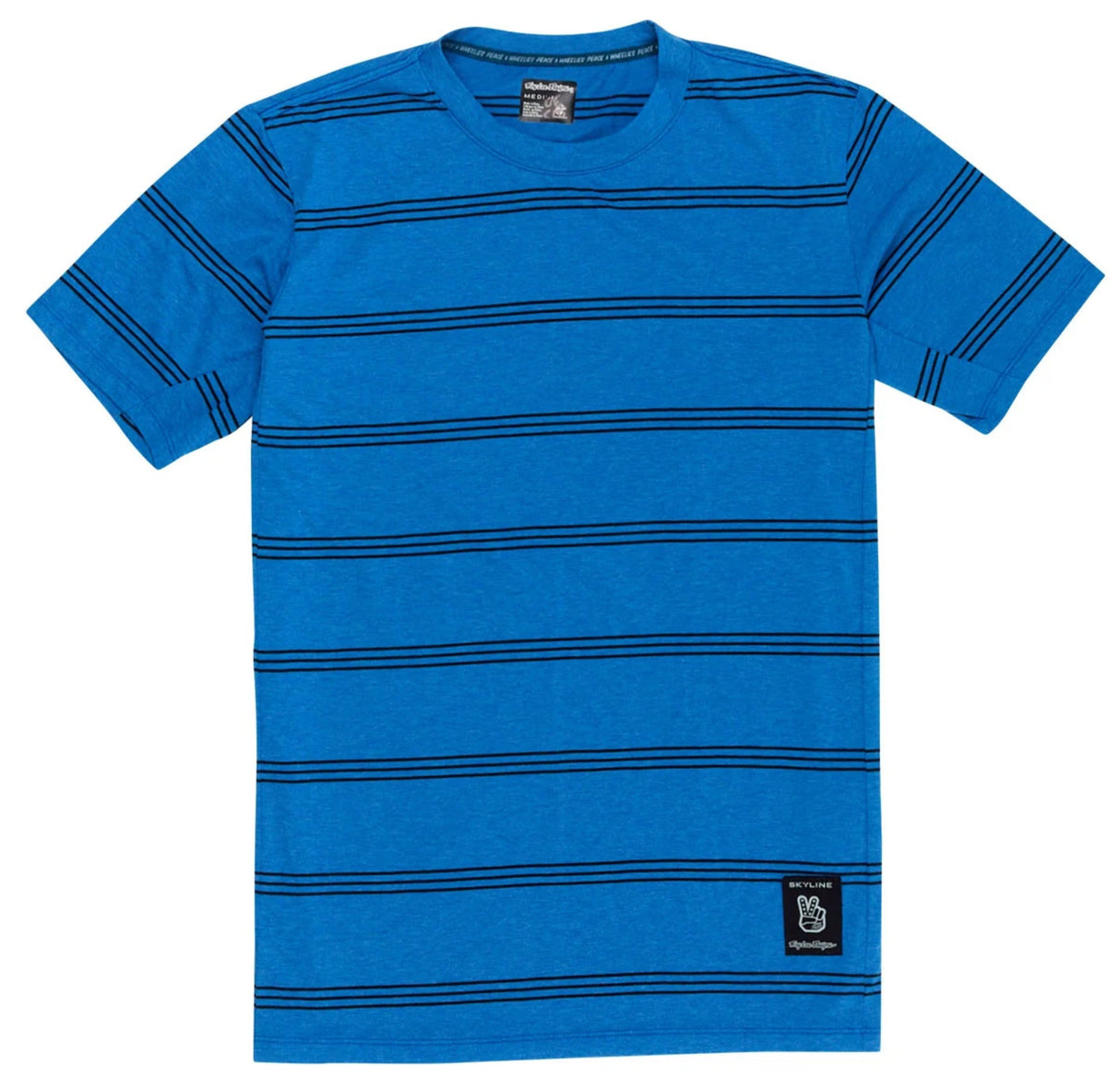 Troy Lee Designs SKYLINE SHORT SLEEVE RIDE TEE WASHED OUT COBALT FRONT