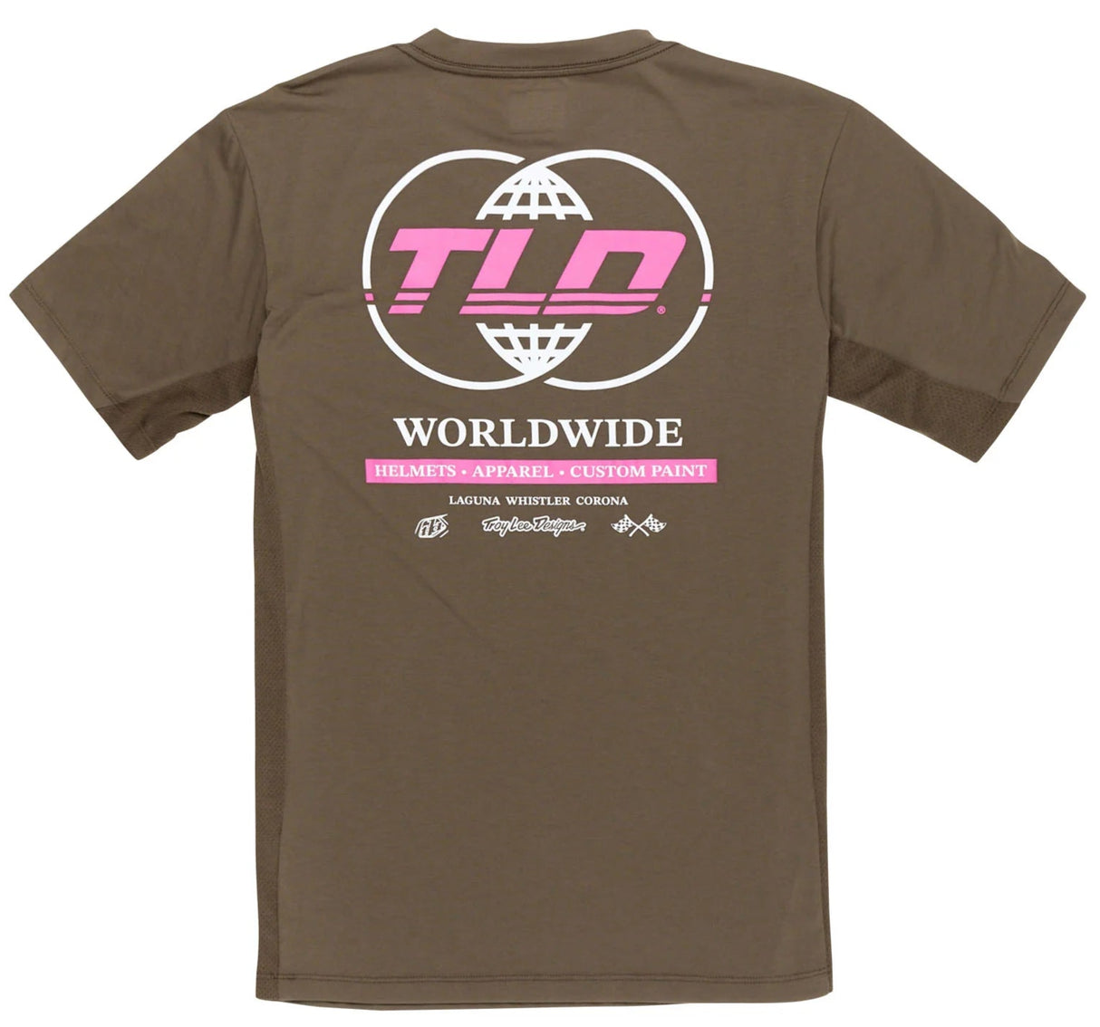 Troy Lee Designs SKYLINE SHORT SLEEVE RIDE TEE WORLDWIDE CAPER BACK